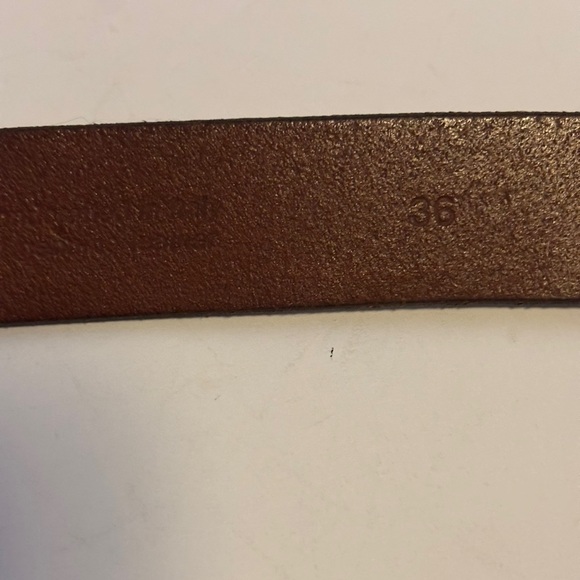 Kenneth Cole Dark Brown Leather Belt - Picture 4 of 5